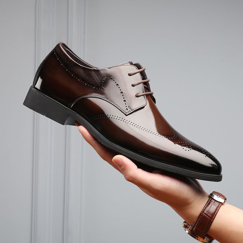 Stylish men's formal brogue shoes, offering comfort & confidence for elegant professional attire & evening wear.