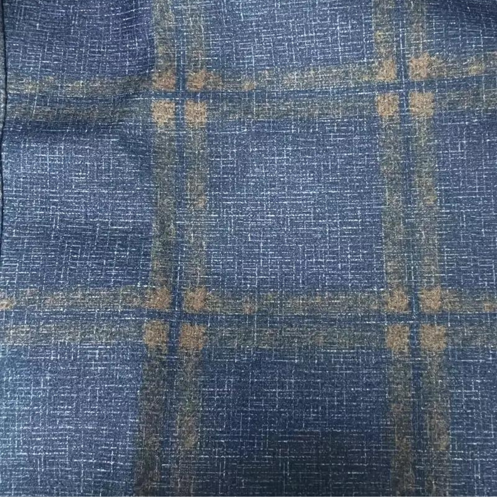 Men's Everett blue checked blazer, a sophisticated tailored jacket for formal events & polished business style.