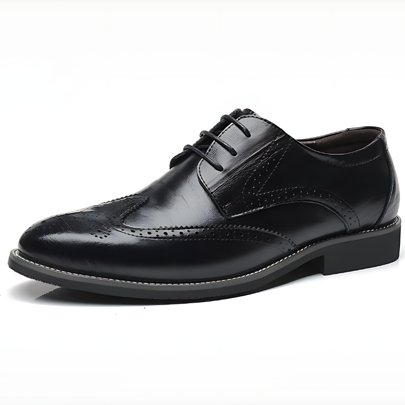 Versatile men's classic brogue oxford dress shoes, perfect for formal, business, and special occasion wear.