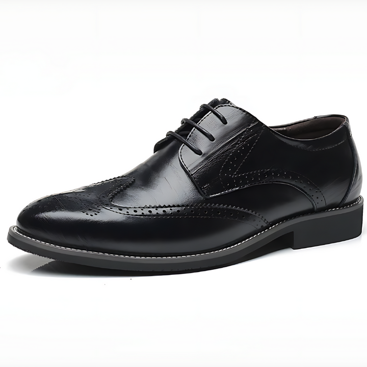 Versatile men's classic brogue oxford dress shoes, perfect for formal, business, and special occasion wear.