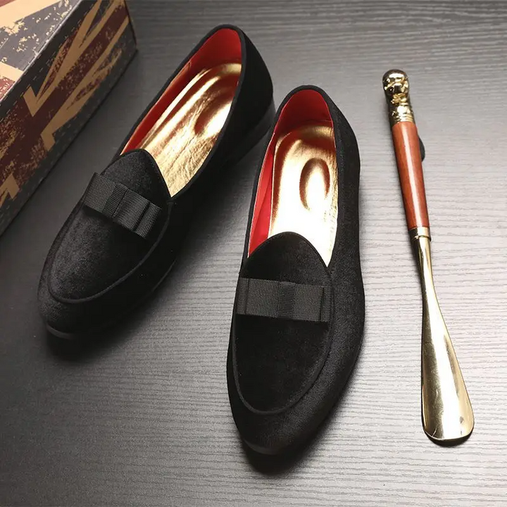 Exquisite men's Sovereign loafers with fine details, classic slip-on dress shoes for refined style & special occasions.