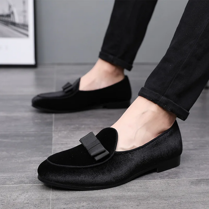 Sovereign Men's Loafers: Elegant slip-on formal dress shoes for weddings, parties, and upscale evening wear fashion.