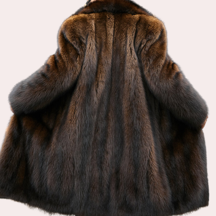 Men's stylish winter overcoat with button closure. Timeless, warm outerwear for formal or casual cold weather fashion.
