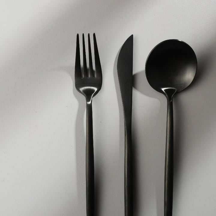 Sleek and elegant minimalist flatware for sophisticated modern dining.