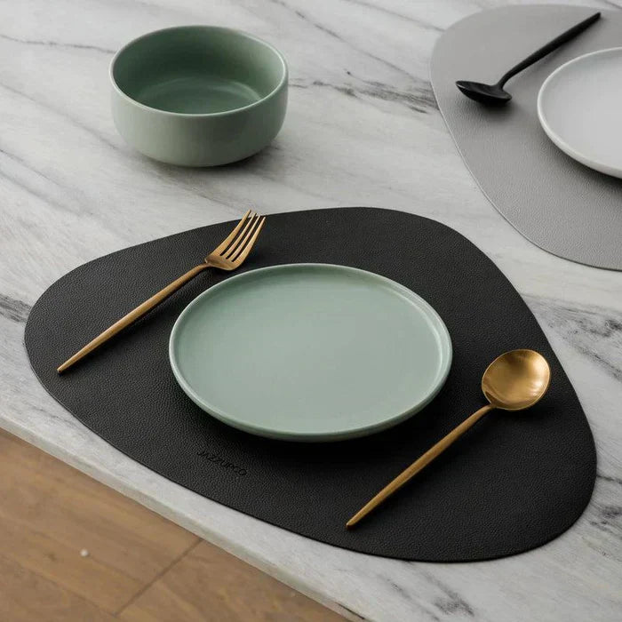 Sleek matte finish minimalist cutlery set for contemporary modern dining tables.