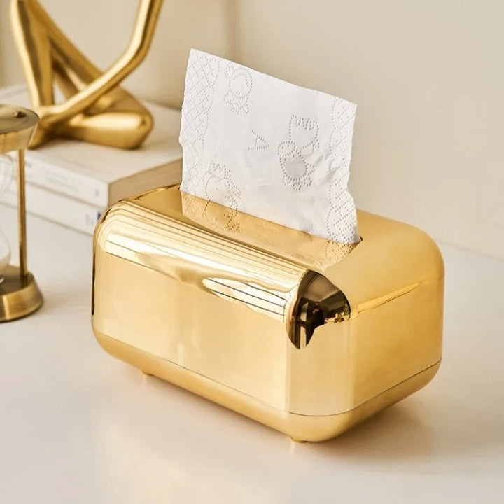 Elegant modern tissue box holder for stylish home decor.