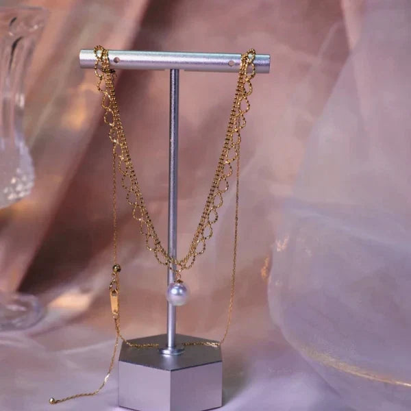 Classic multi-strand pearl necklace, a versatile and elegant women's jewelry piece for timeless style.