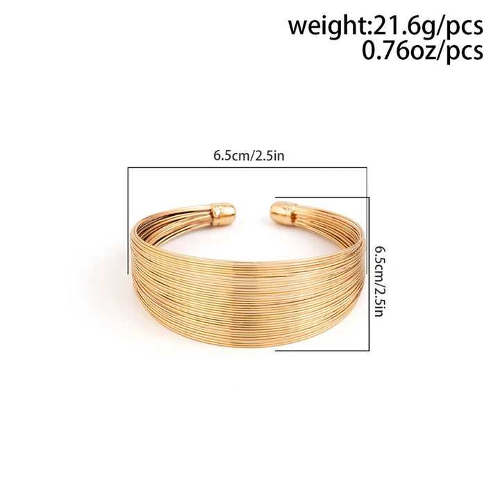 Elegant silver multi-strand bracelet for women, a beautiful and adjustable gift for her.