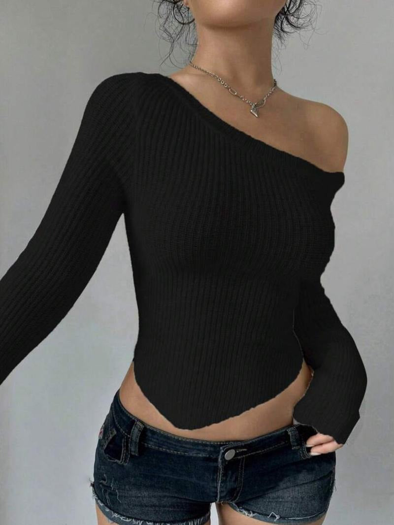 Red off-shoulder top for women, an elegant and chic garment with a flattering fit, perfect for versatile style.