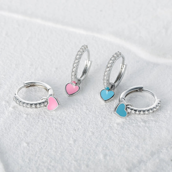Elegant silver hoop earrings for women, a timeless fashion accessory.