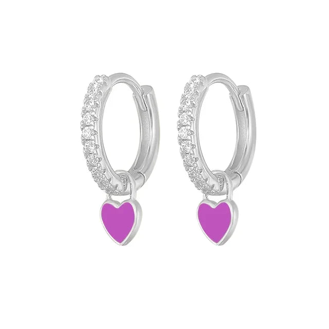 Women's elegant silver hoop earrings, perfect for any occasion.