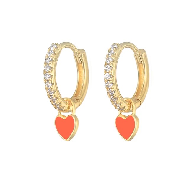 Glamorous silver hoop earrings, adding sparkle to women's attire.