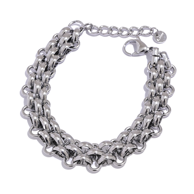 Adjustable women's elegant charm bracelet, gold plated sterling silver, a perfect dainty gift for her.