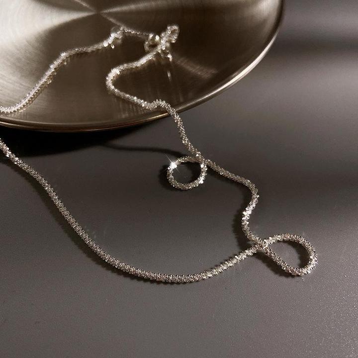 Sparkling starlight sterling silver necklace and earring set, an elegant women's jewelry gift for special moments.
