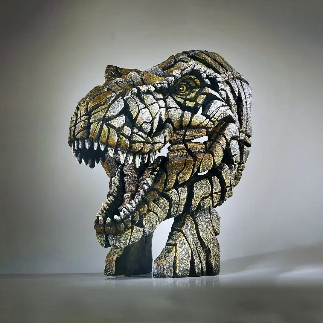 Exquisite hand-painted animal sculpture collection, stone resin. Artistic decor for any home or office space.