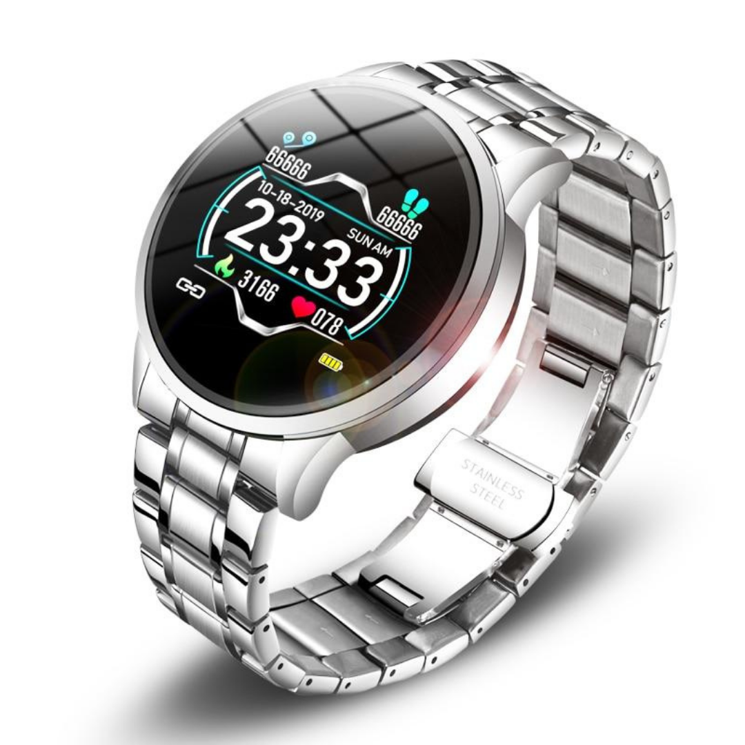 Elegant TimelessTrack smartwatch for unisex. Advanced health tracking, notifications & classic design.