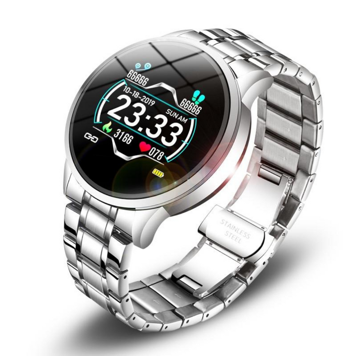 Elegant TimelessTrack smartwatch for unisex. Advanced health tracking, notifications & classic design.