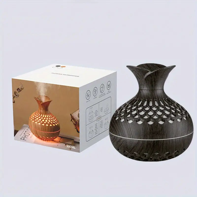 USB-powered AromaBloom diffuser for ultimate wellness & relaxation, dispersing fragrant essential oils.