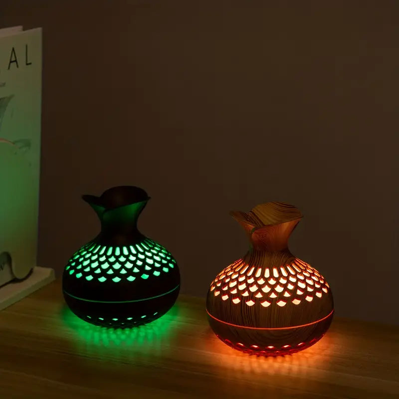 Whisper-quiet ultrasonic mist humidifier, AromaBloom, perfect for bedroom wellness & soothing aroma.