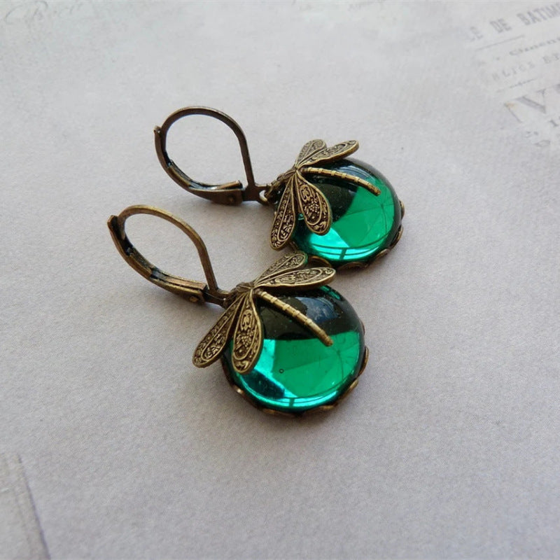 Perfect gift for her: elegant vintage butterfly stud earrings for women, romantic jewelry from Aurora Collection.