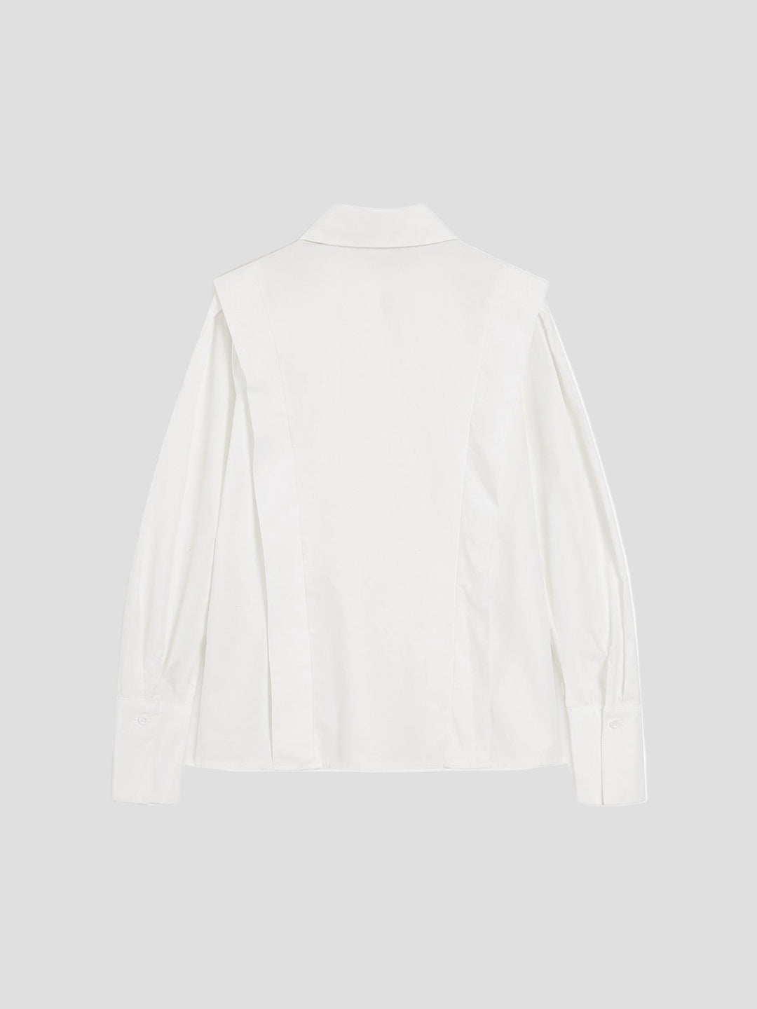 Elegant women's button down shirt with square neck, suitable for office and casual wear.