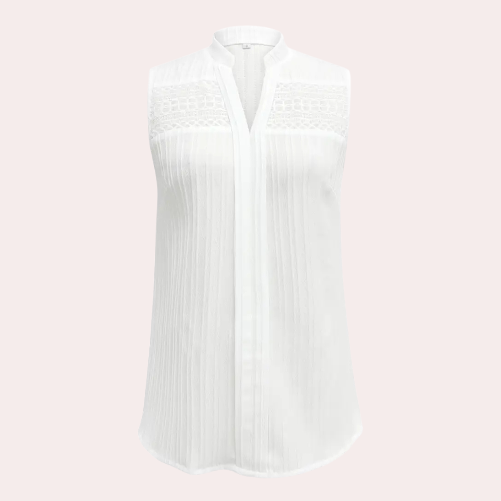 Stylish white top for women, perfect for everyday comfort & chic feminine looks. Timeless classic fashion.