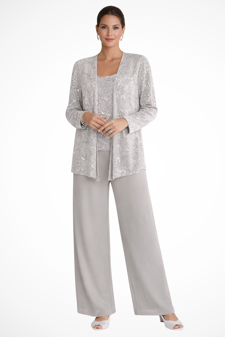 Elegant women's 3-piece formal evening set for sophisticated special occasions.