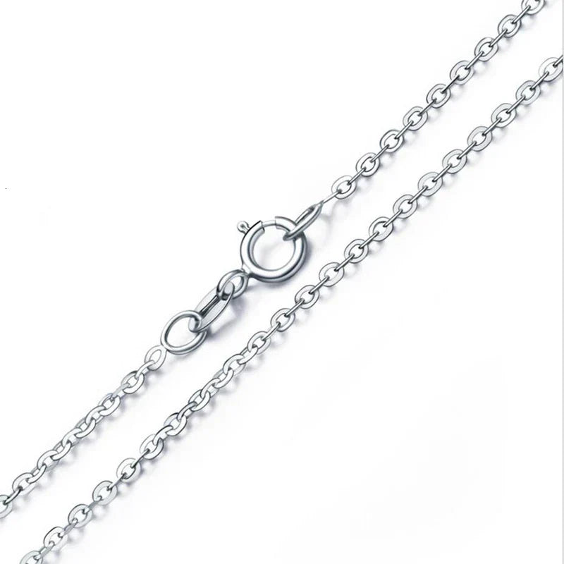Sterling silver four-leaf clover luck necklace for women, a charming and elegant piece of fine jewelry.