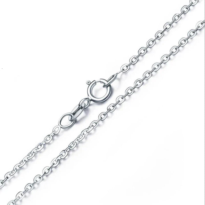 Sterling silver four-leaf clover luck necklace for women, a charming and elegant piece of fine jewelry.