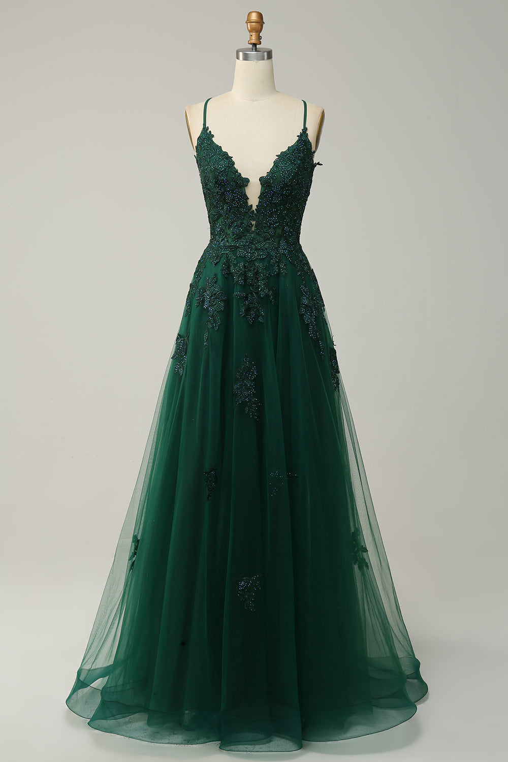 Luxurious Women's A-Line Evening Dress, perfect for formal & special occasions.
