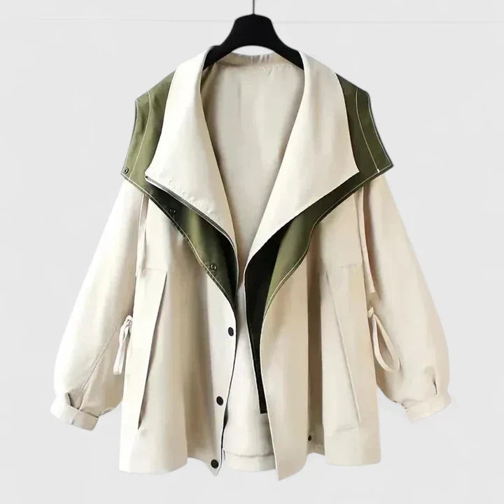 Stylish women's all-weather coat, a versatile fashion jacket for sophisticated protection in any season.