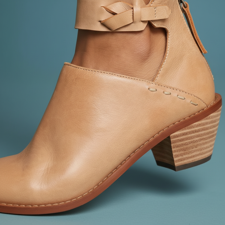 Gloria women's ankle boots, featuring a supportive mid block heel, ideal for winter outfits