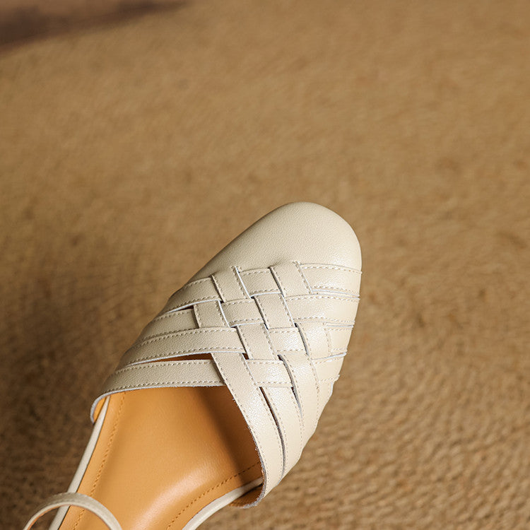 Avora women's block heels with sturdy heel & secure ankle strap for stability.
