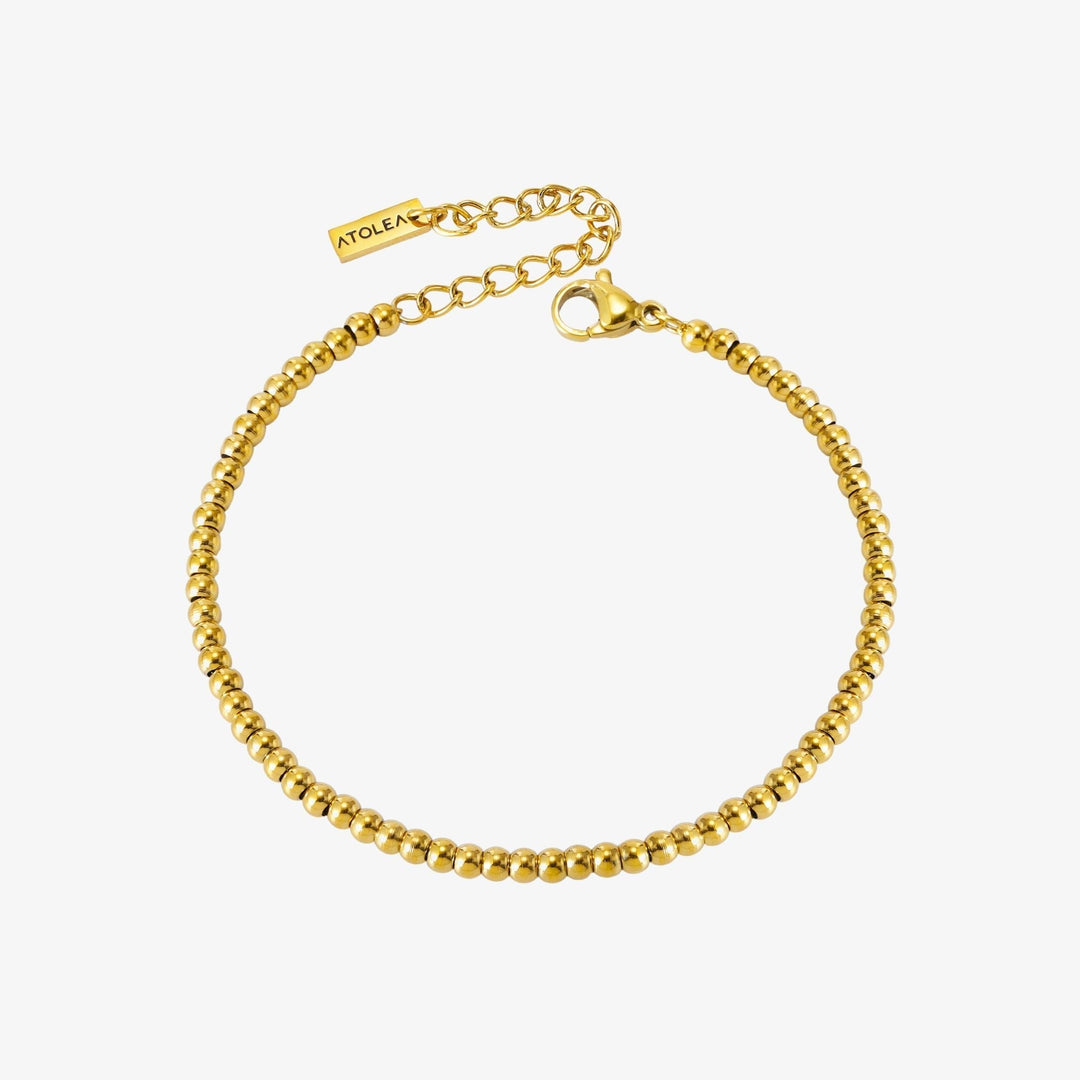 Hypoallergenic beaded bracelet for women. Water resistant & elegant, ideal for daily wear.