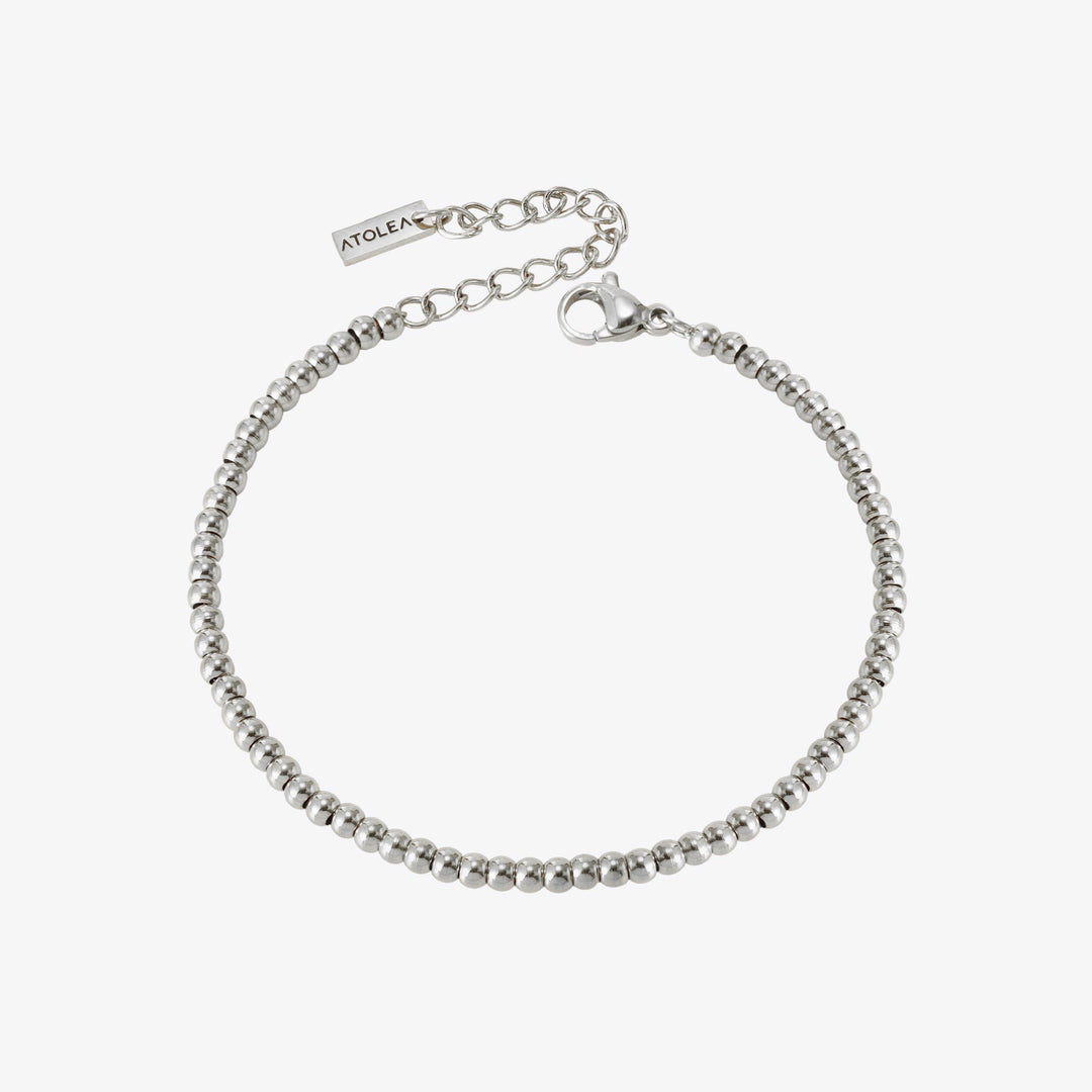 Fine beaded bracelet for women. Gold & silver options, elegant, stackable, water resistant.