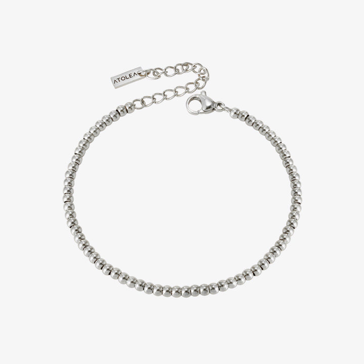 Fine beaded bracelet for women. Gold & silver options, elegant, stackable, water resistant.