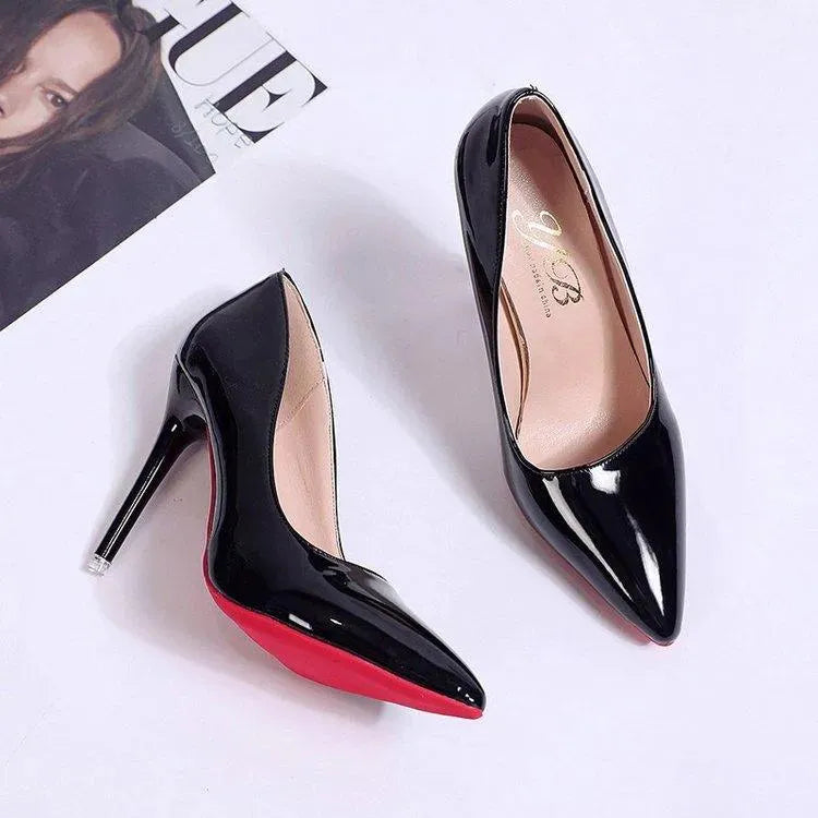 Apricot elegant stiletto pumps, women's formal pointed-toe heels for special occasions.