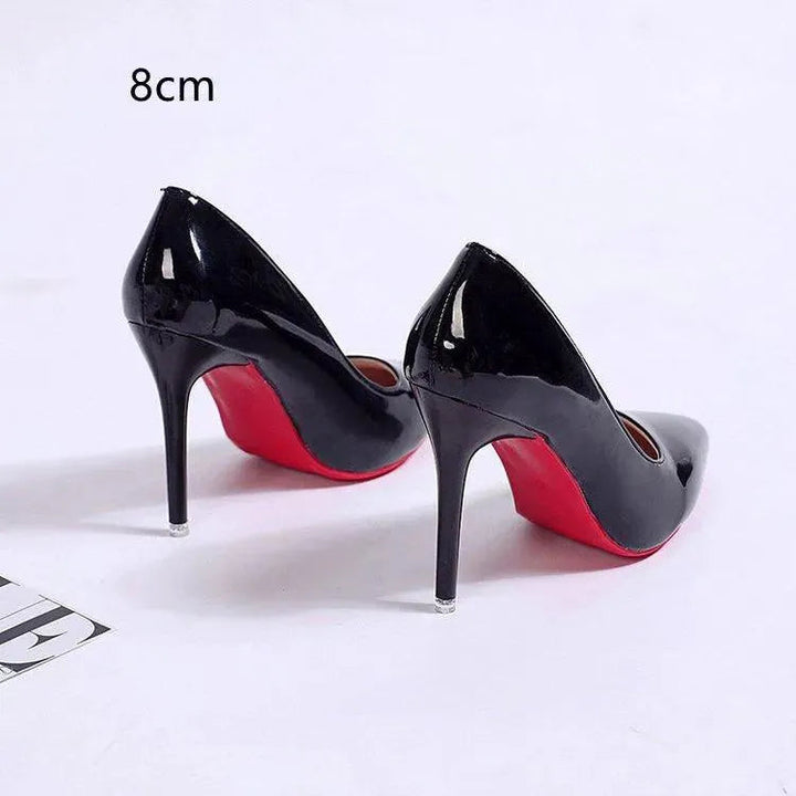 Chic pink stiletto pumps with pointed toe, women's fashion heels for parties & formal wear.
