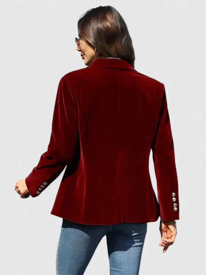 Modern women's elegant blazer. Sophisticated professional wear, perfect for business or classic workwear style.