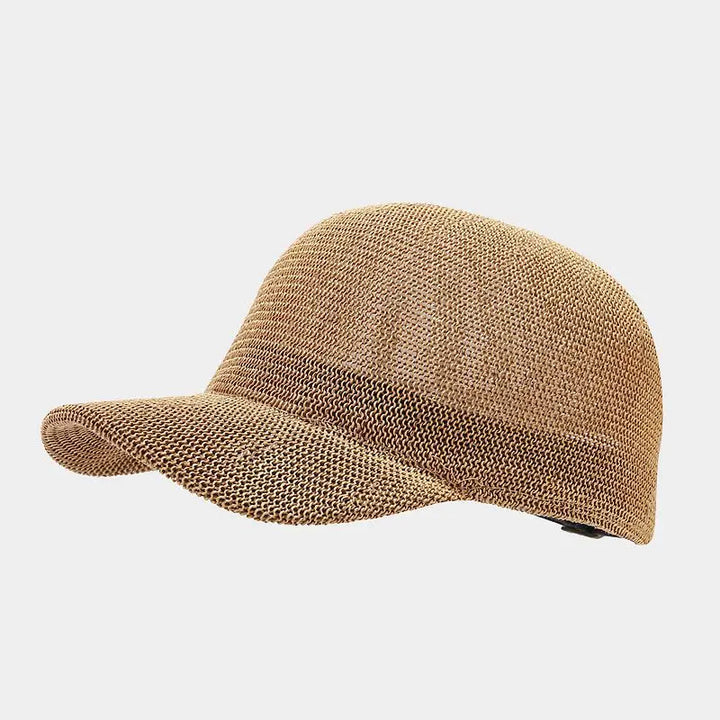 Versatile women's braided sun hat with a wide brim, combining fashion and essential UV protection.