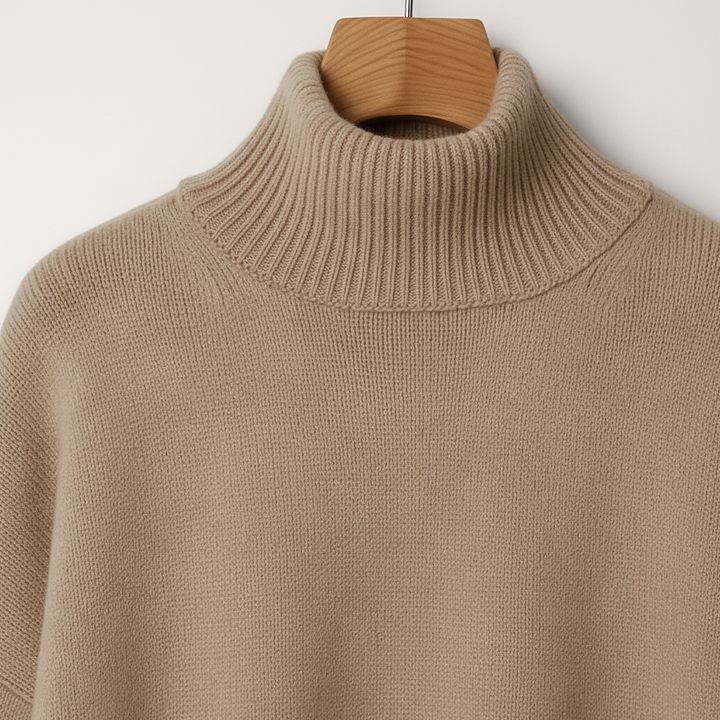 Alina cashmere blend turtleneck sweater for women, ideal for elegant winter fashion and comfort