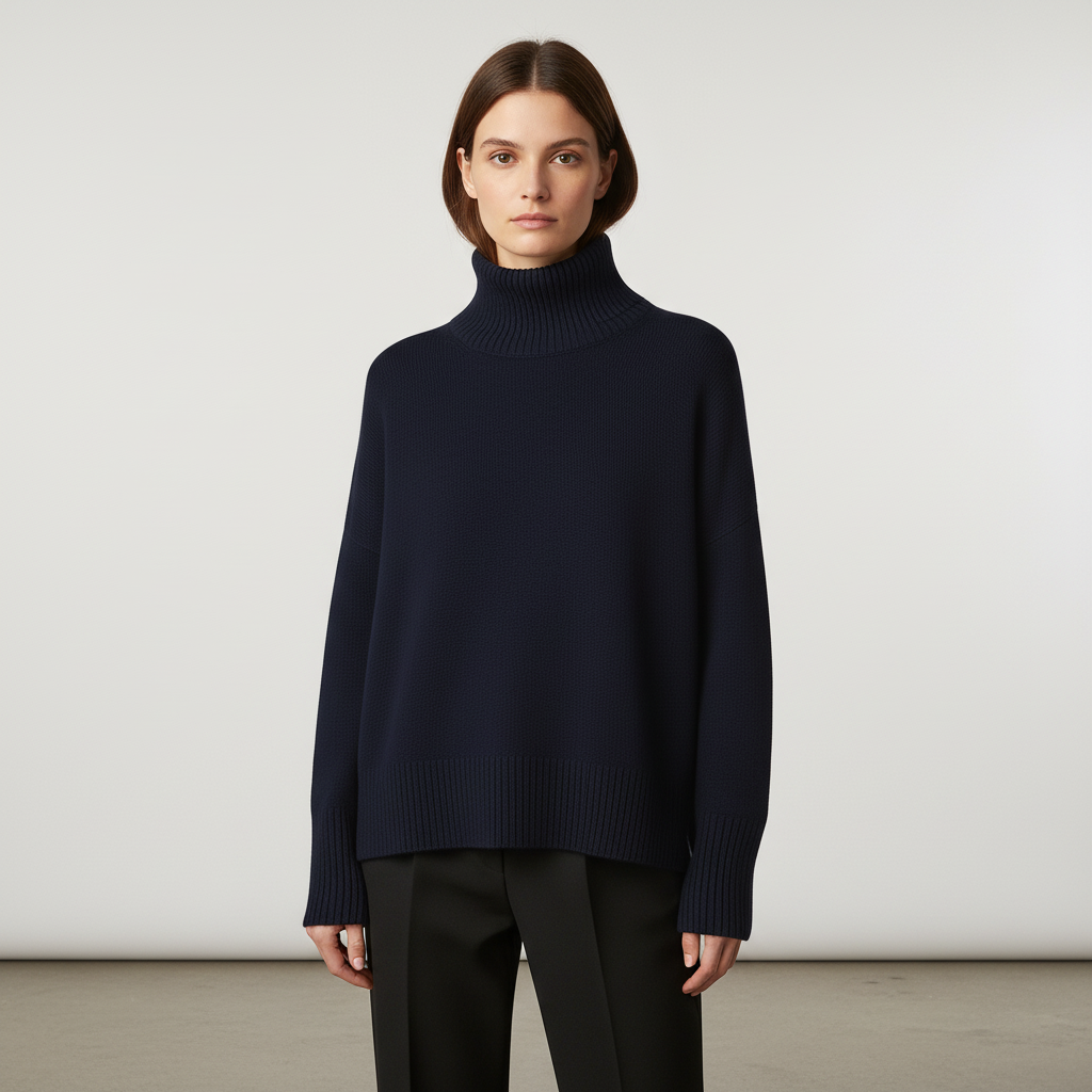 Soft cashmere blend women's turtleneck, a versatile and warm addition to any ladies winter wardrobe