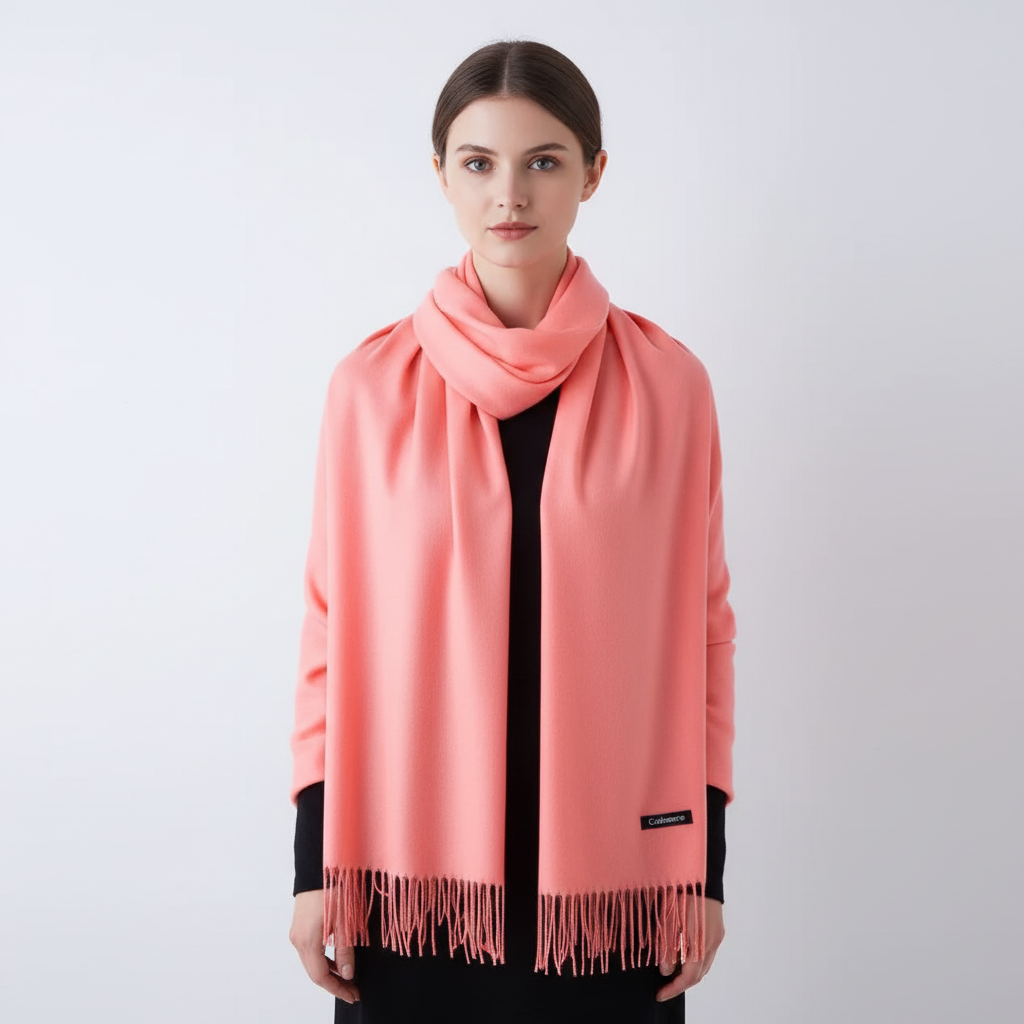 Deluxe women's winter scarf, cashmere blend and super soft, providing warmth and style for cold days