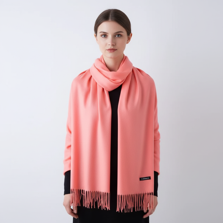 Deluxe women's winter scarf, cashmere blend and super soft, providing warmth and style for cold days