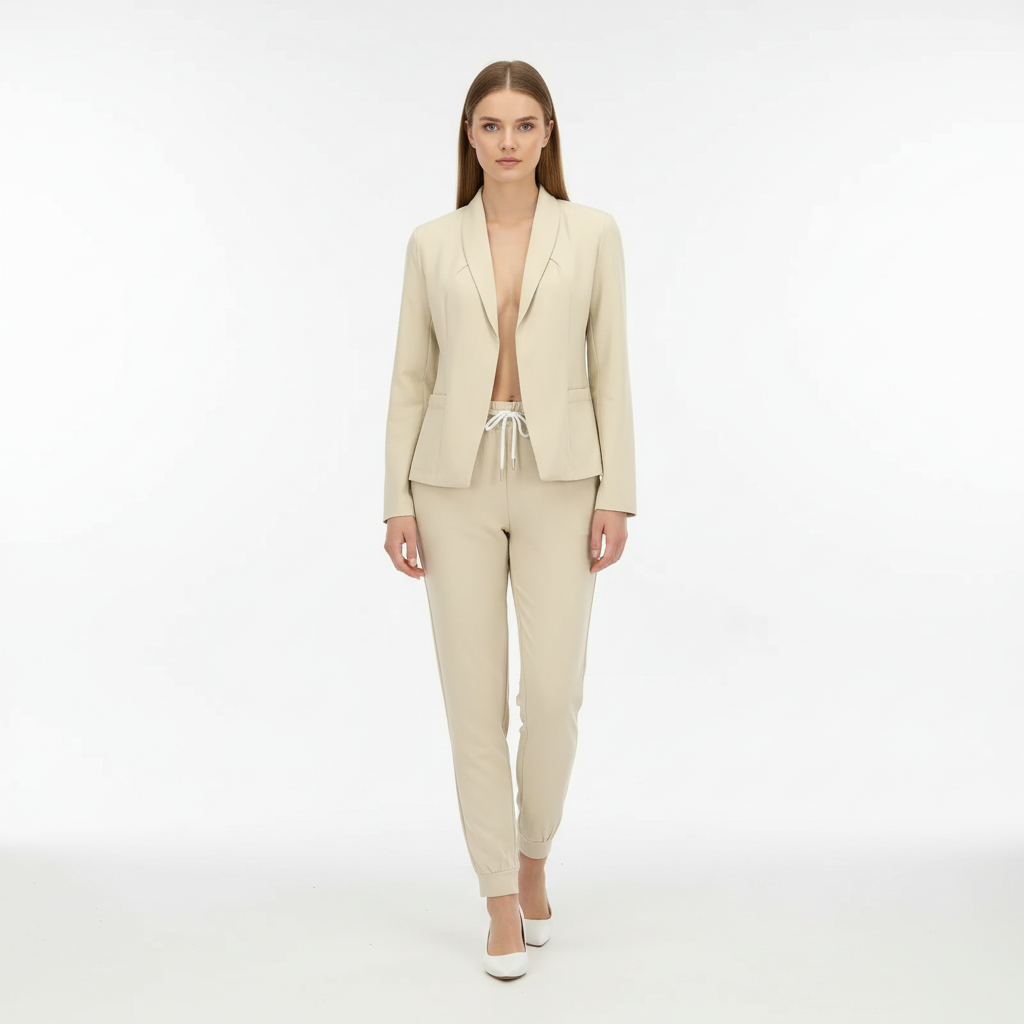 Professional women's two-piece set: a comfortable blazer and trousers by Jessica for office wear