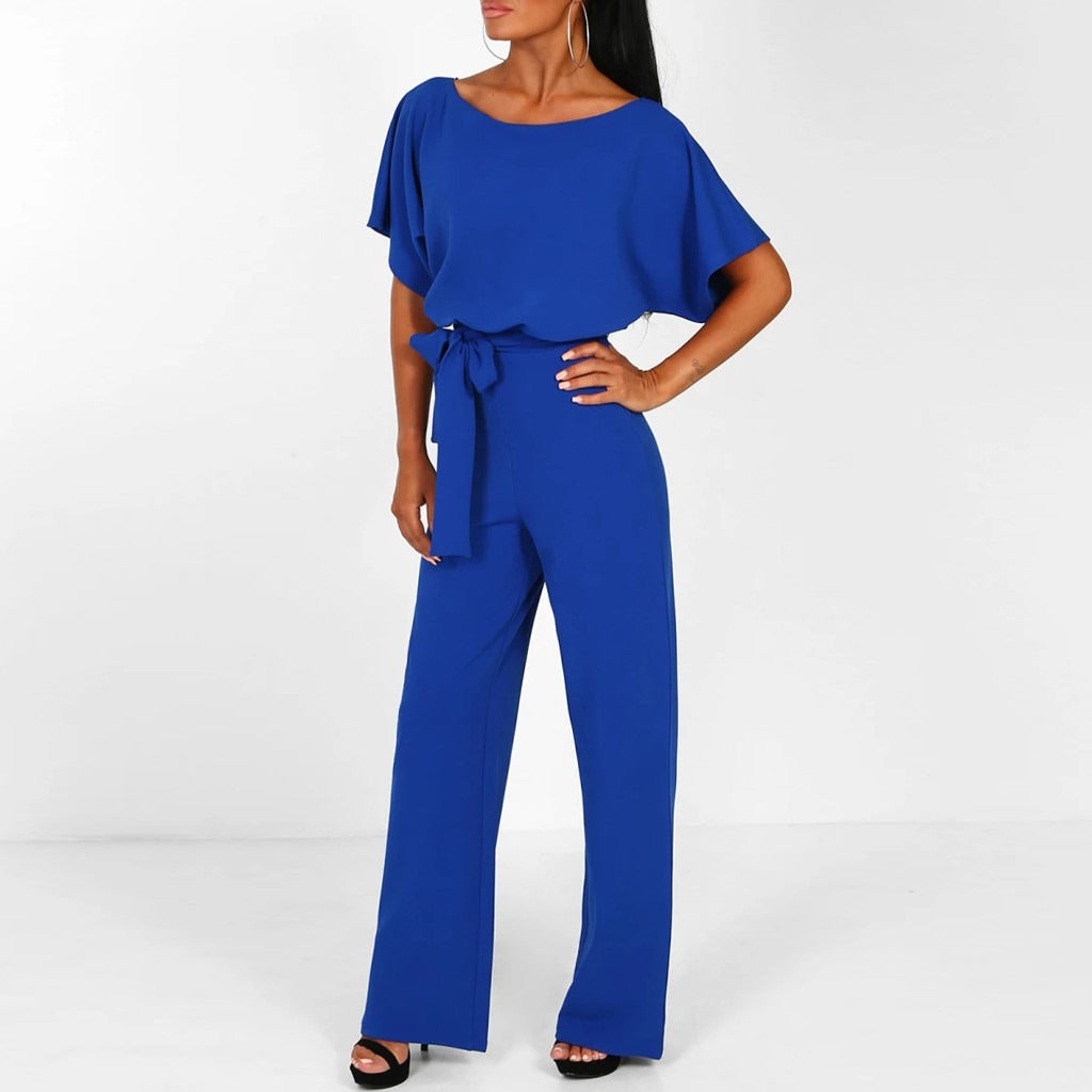 Formal women's elegant jumpsuit, a modern and chic design. Perfect for sophisticated events and stylish wear.