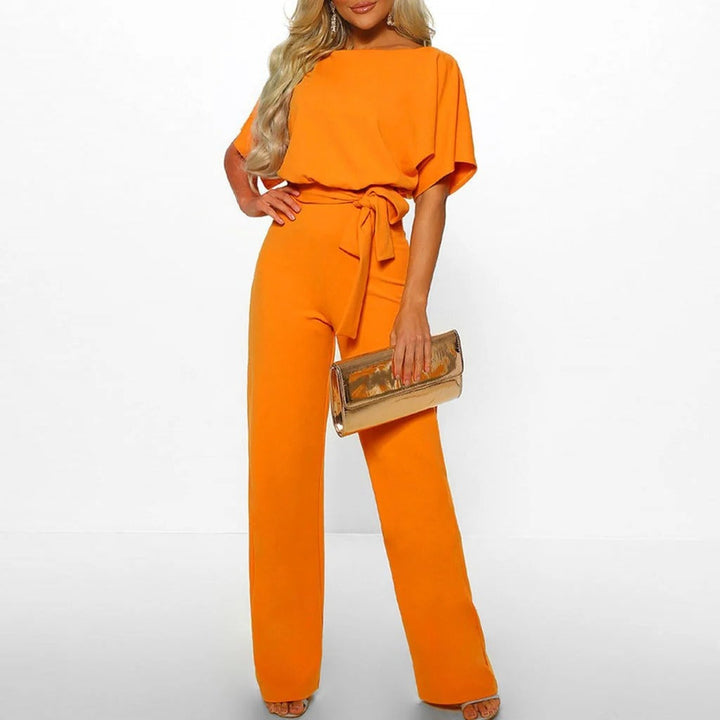 Chic women's one-piece jumpsuit, ideal for a stylish, comfortable party or date night outfit. Versatile fashion.