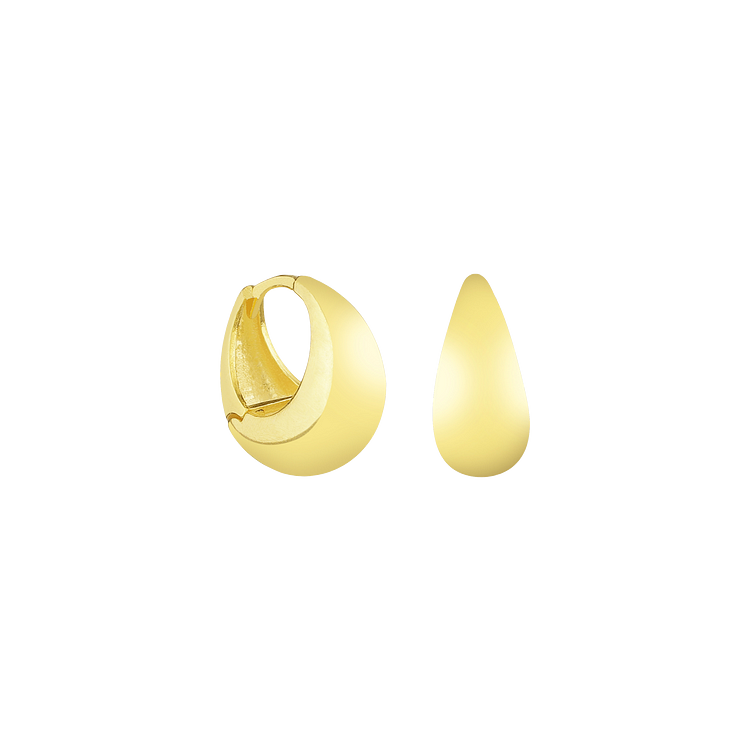 Stunning women's gold drop earrings, a classic and elegant accessory. Ideal gift for her.