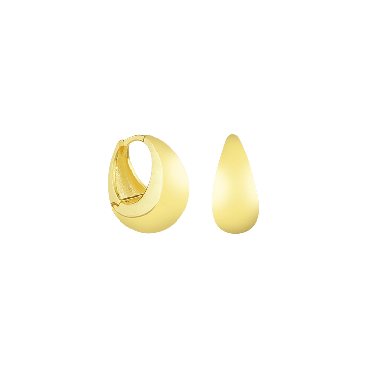 Stunning women's gold drop earrings, a classic and elegant accessory. Ideal gift for her.