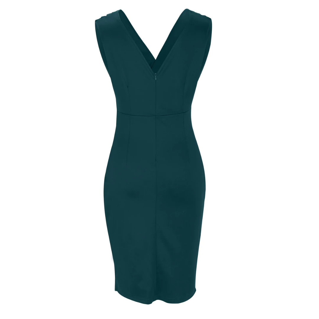 Timeless women's formal dress for special occasions, flattering design.